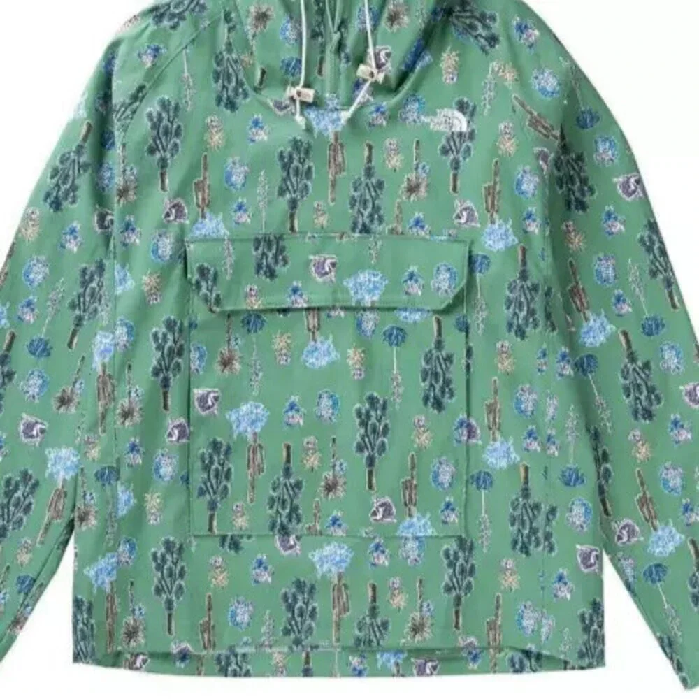 The North Face Class V NF0A5338IZG Hoodie Mens Large Green Nylon Pullover APP238